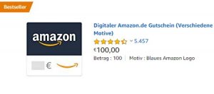 100 Euro Amazon Gutschein